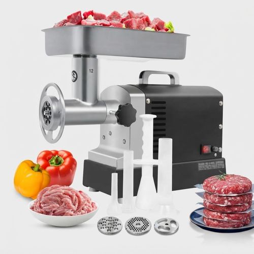 Commercial Electric Meat Grinder, #12 Head, 3/4 HP